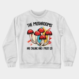 Mushroom Fungal Crewneck Sweatshirt